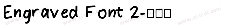 Engraved Font 2字体转换